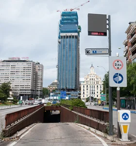 Entrada Parking telpark Plaza de colon en Madrid