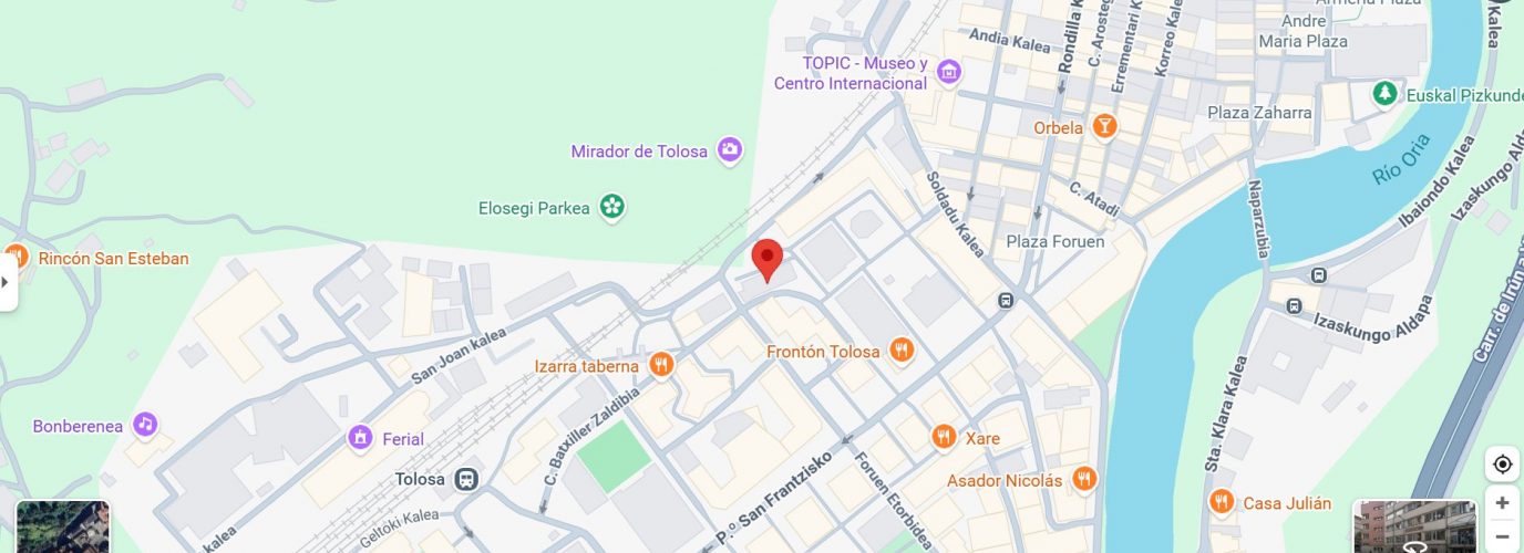 Captura pantalla mapa Tolosa
